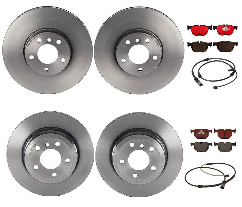 Brembo Brake Pads and Rotors Kit – Front and Rear (332mm/320mm) (Ceramic)