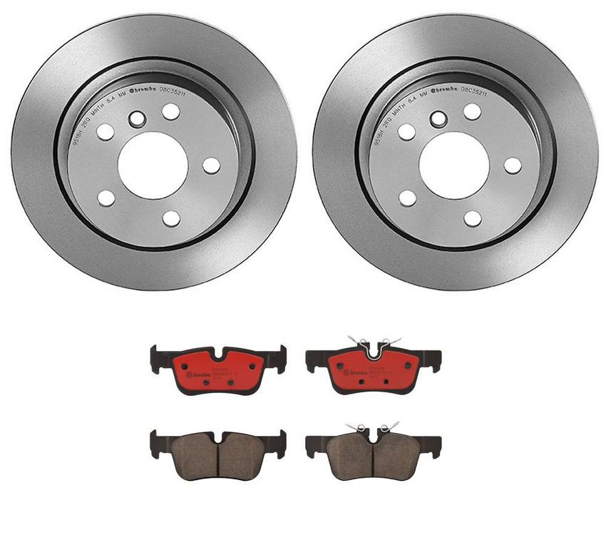 BMW Brembo Brake Kit – Pads and Rotors Rear (280mm) (Ceramic) 34216860403 – Brembo 3806397KIT