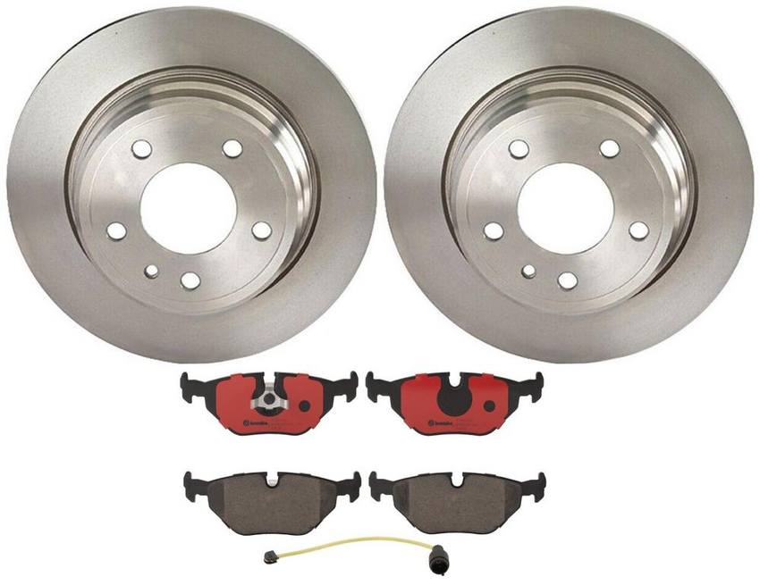 BMW Brembo Brake Kit – Pads and Rotors Rear (300mm) (Ceramic) 34351179820 – Brembo 3806620KIT