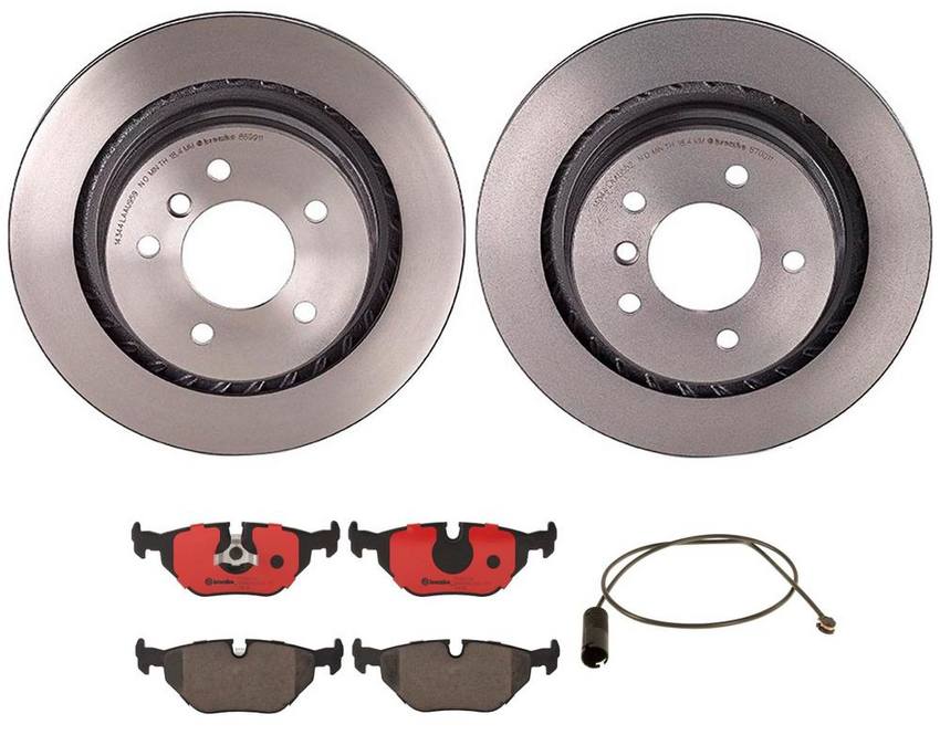 BMW Brembo Brake Kit – Pads and Rotors Rear (312mm) (Ceramic) 34351181342 – Brembo 3806622KIT