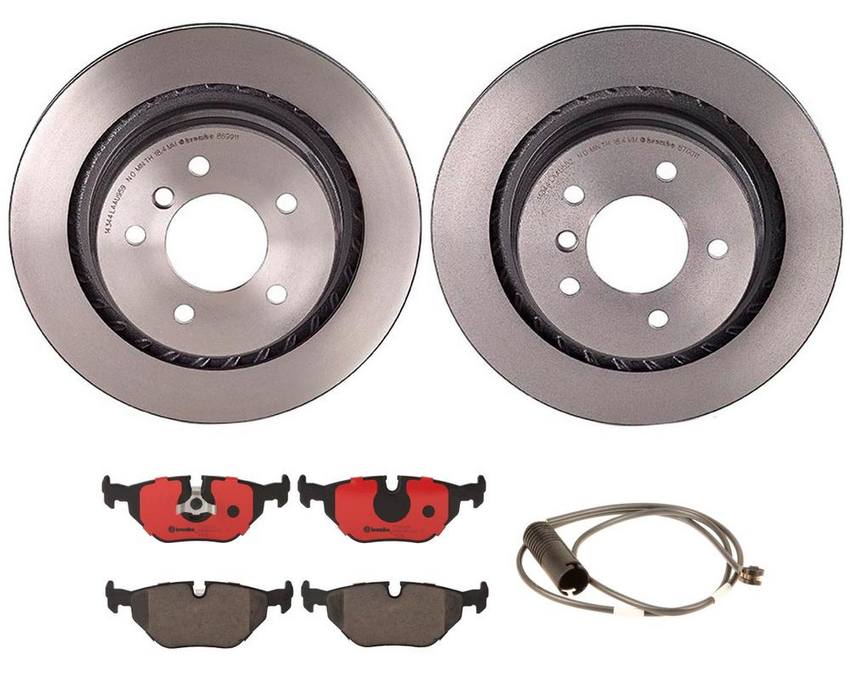 BMW Brembo Brake Kit – Pads and Rotors Rear (312mm) (Ceramic) 34351182533 – Brembo 3806623KIT