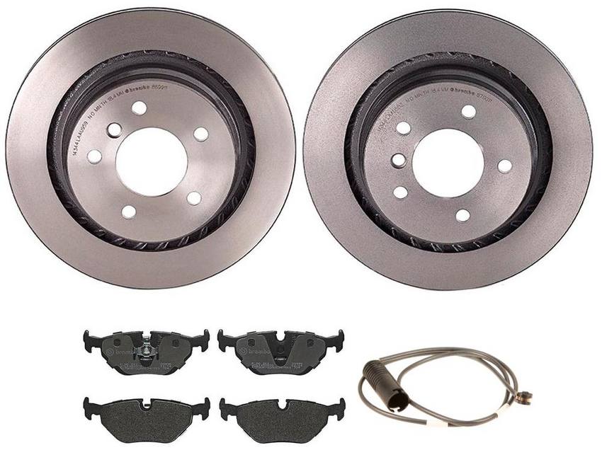 BMW Brembo Brake Kit – Pads and Rotors Rear (312mm) (Low-Met) 34351182533 – Brembo 3806625KIT