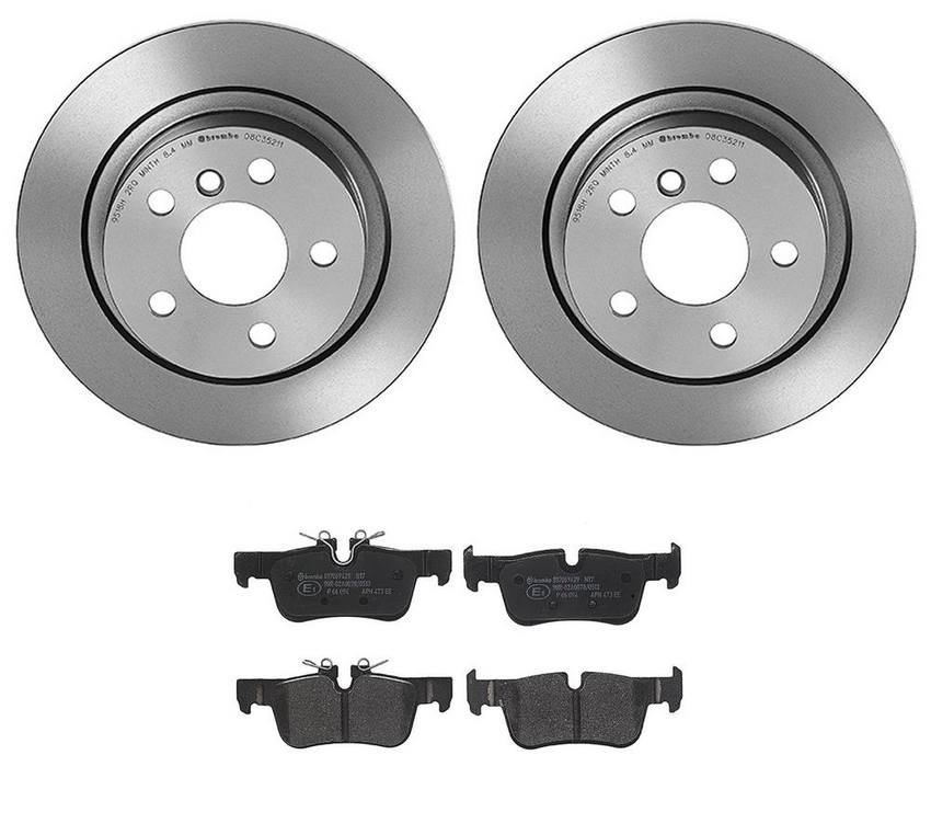 BMW Brembo Brake Kit – Pads and Rotors Rear (280mm) (Low-Met) 34216860403 – Brembo 3806640KIT