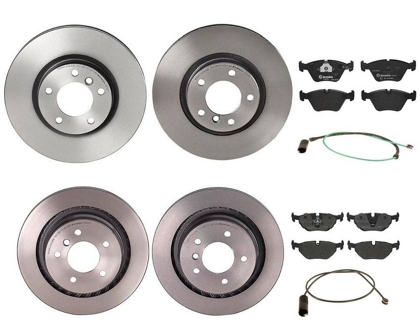 Brembo Brake Pads and Rotors Kit – Front and Rear (315mm/312mm) (Low-Met)