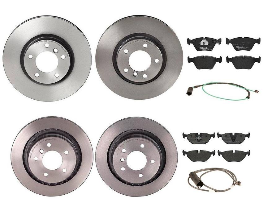 BMW Brembo Brake Kit – Pads &  Rotors Front and Rear (315mm/312mm) (Low-Met) 34351181342 – Brembo 3807125KIT