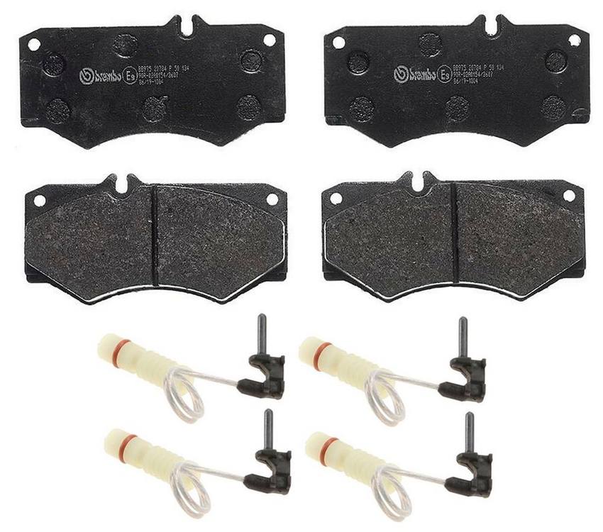 Mercedes Disc Brembo Brake Pad Set Kit – Front (Low-Met) (with Sensors) 0084206120 – Brembo 3807193KIT