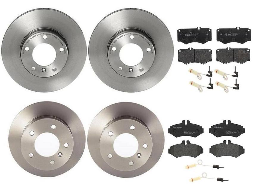 Brembo Brake Pads and Rotors Kit – Front and Rear (315mm/272mm) (Low-Met)