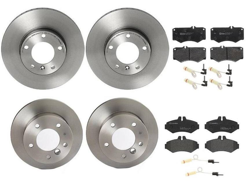 Brembo Brake Pads and Rotors Kit – Front and Rear (315mm/272mm) (Low-Met)