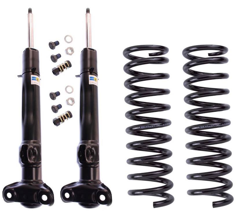 Mercedes Suspension Strut and Coil Spring Kit – Front (Standard Suspension without Self-Leveling Suspension) (B4 OE Replacement) 1293211704 – Bilstein 3807283KIT