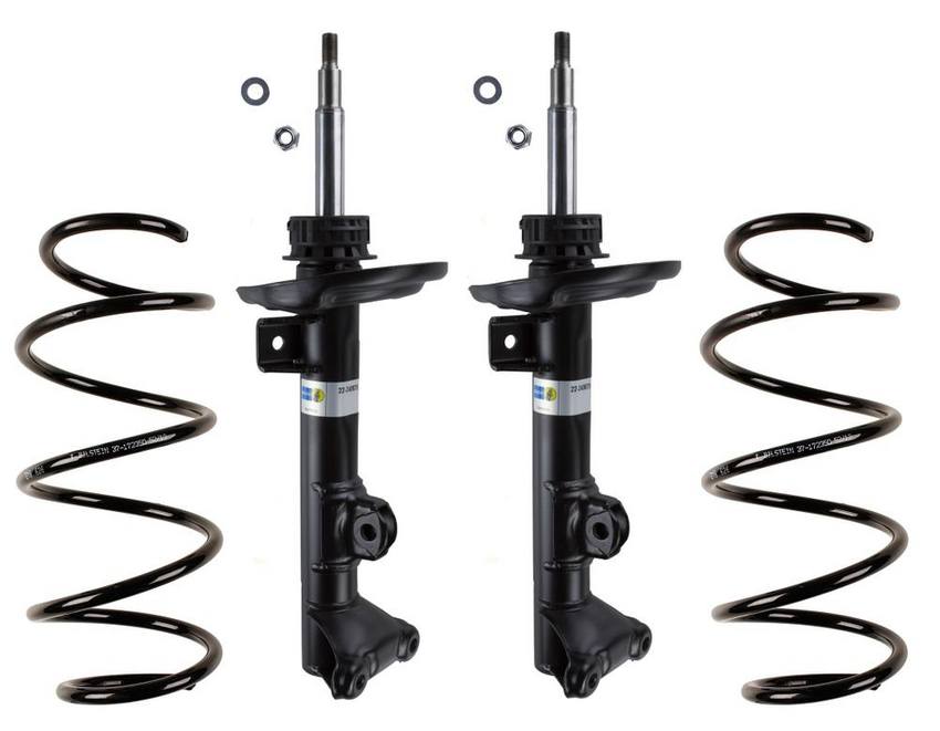 Mercedes Suspension Strut and Coil Spring Kit – Front (Heavy Duty Version for Sport Suspension) (B4 OE Replacement) 204323300064 – Bilstein 3807404KIT