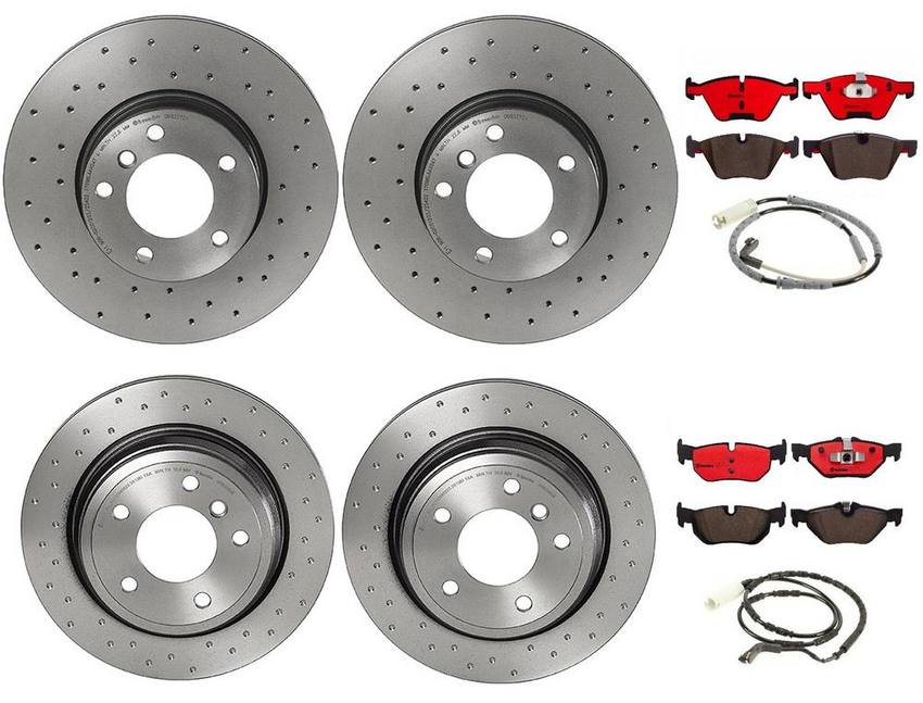 Brembo Brake Pads and Rotors Kit – Front and Rear (312mm/300mm) (Ceramic)