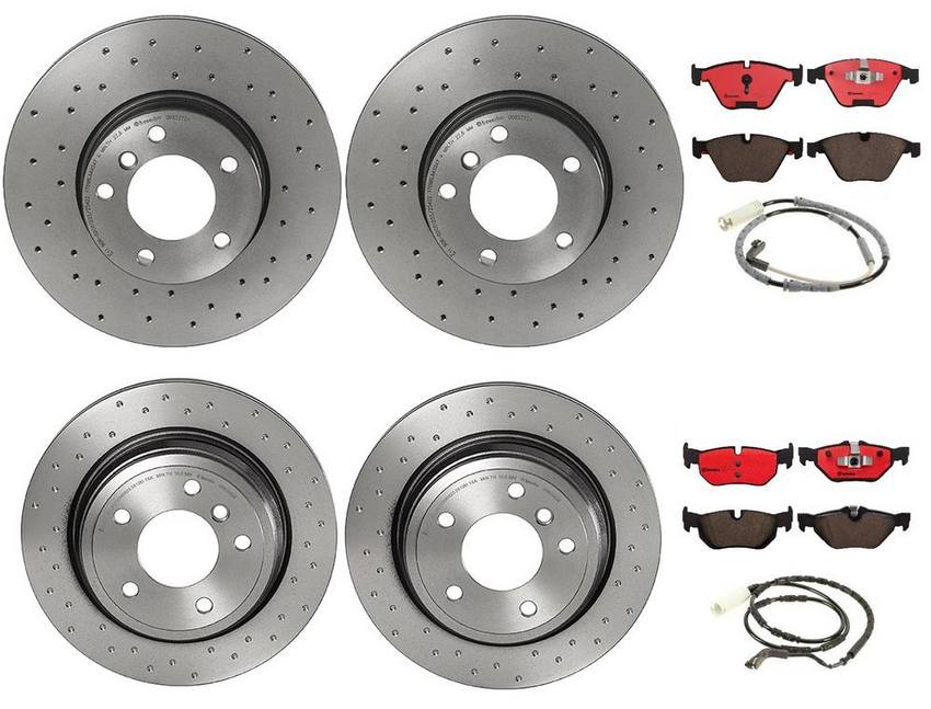 Brembo Brake Pads and Rotors Kit – Front and Rear (312mm/300mm) (Xtra) (Ceramic)