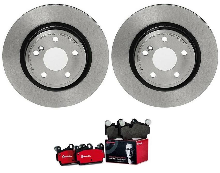 Mercedes Brembo Brakes Kit – Pads and Rotors Rear (295mm) (Ceramic) 0074209620 – Brembo 3807598KIT