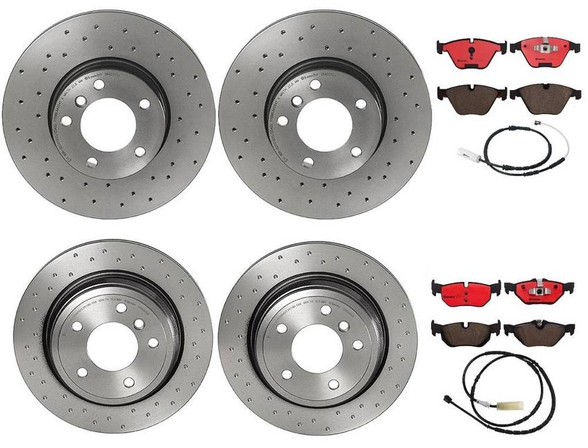 Brembo Brake Pads and Rotors Kit – Front and Rear (312mm/300mm) (Ceramic)