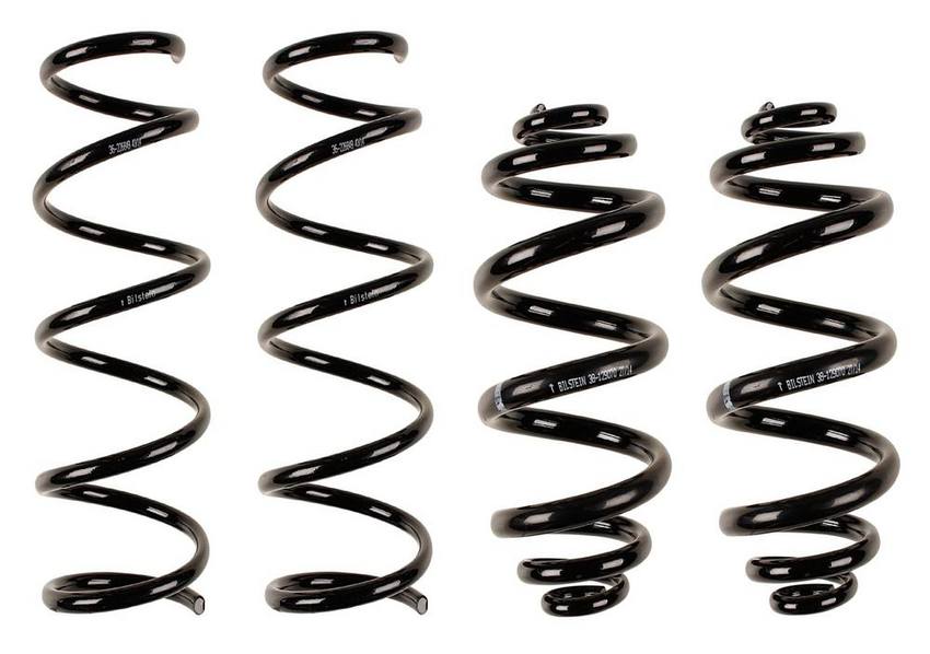 BMW Coil Spring Set – Front and Rear (Heavy Duty Version for Standard Suspension) (B3 OE Replacement) 33539059281 – Bilstein 3807614KIT