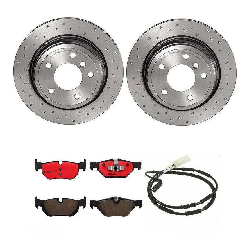 BMW Brembo Brake Kit – Pads and Rotors Rear (300mm) (Xtra) (Ceramic) 34356789445 – Brembo 3807636KIT