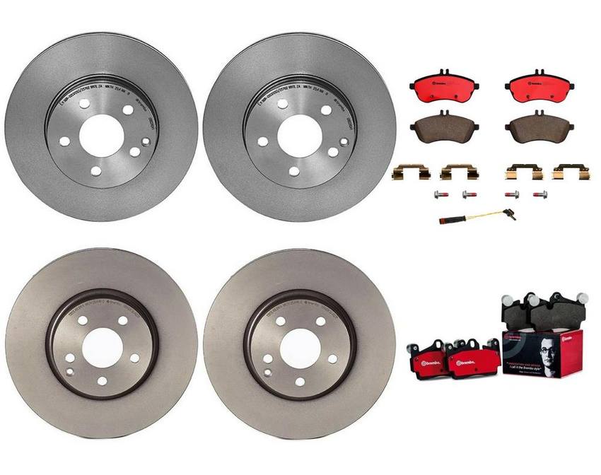 Brembo Brake Pads and Rotors Kit – Front and Rear (295mm/300mm) (Ceramic)