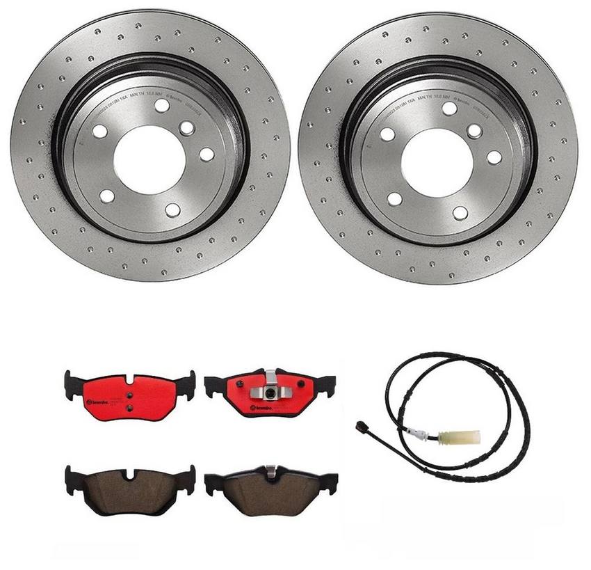 BMW Brembo Brake Kit – Pads and Rotors Rear (300mm) (Xtra) (Ceramic) 34356789445 – Brembo 3807668KIT