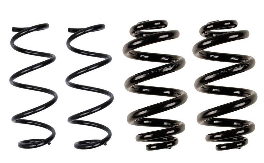 BMW Coil Spring Set – Front and Rear (Heavy Duty Version for Standard Suspension) (B3 OE Replacement) 33531095710 – Bilstein 3807693KIT