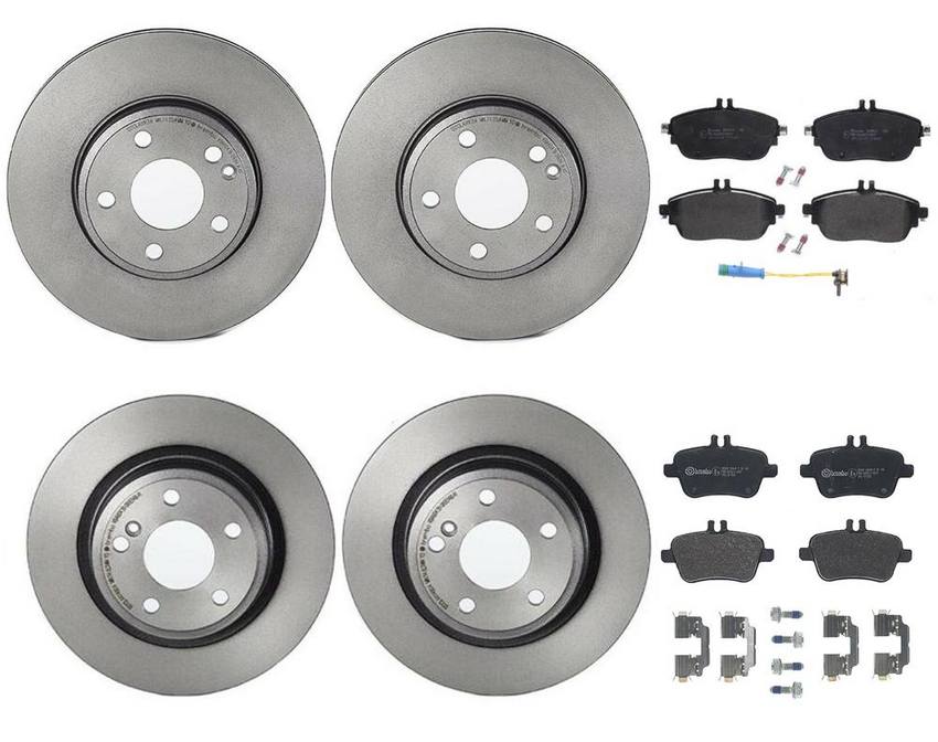 Brembo Brake Pads and Rotors Kit – Front and Rear (295mm/295mm) (Low-Met)