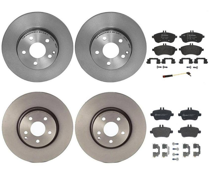 Brembo Brake Pads and Rotors Kit – Front and Rear (295mm/300mm) (Low-Met)