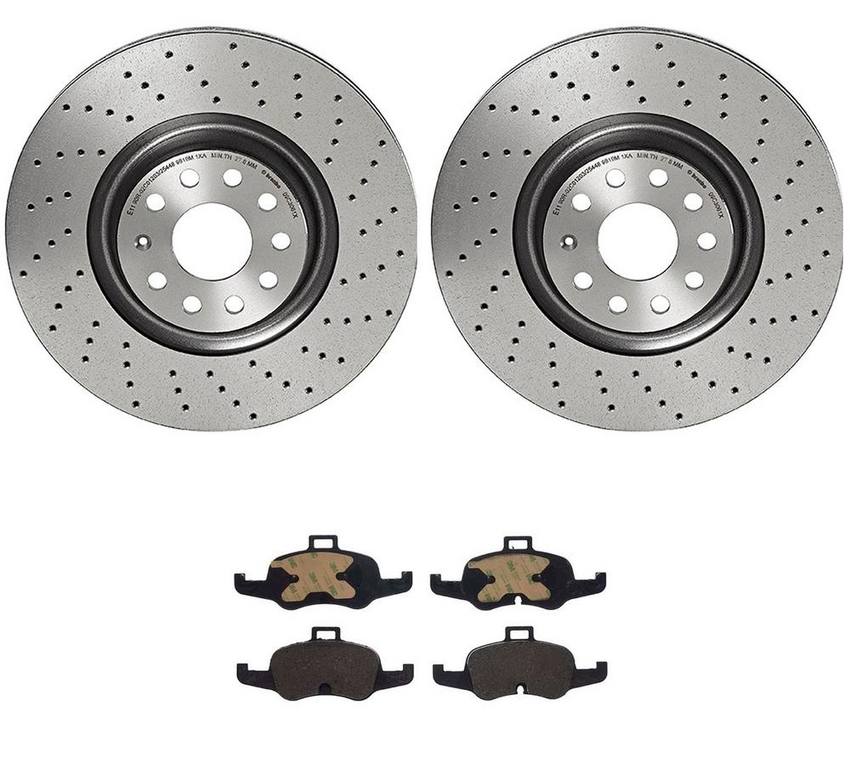 Brembo Brake Pads and Rotors Kit – Front (340mm) (Xtra) (Ceramic)