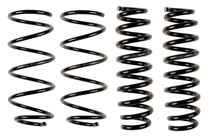 BMW Coil Spring Set – Front and Rear (Heavy Duty Version for Standard Suspension) (B3 OE Replacement) 33536767336 – Bilstein 3808353KIT