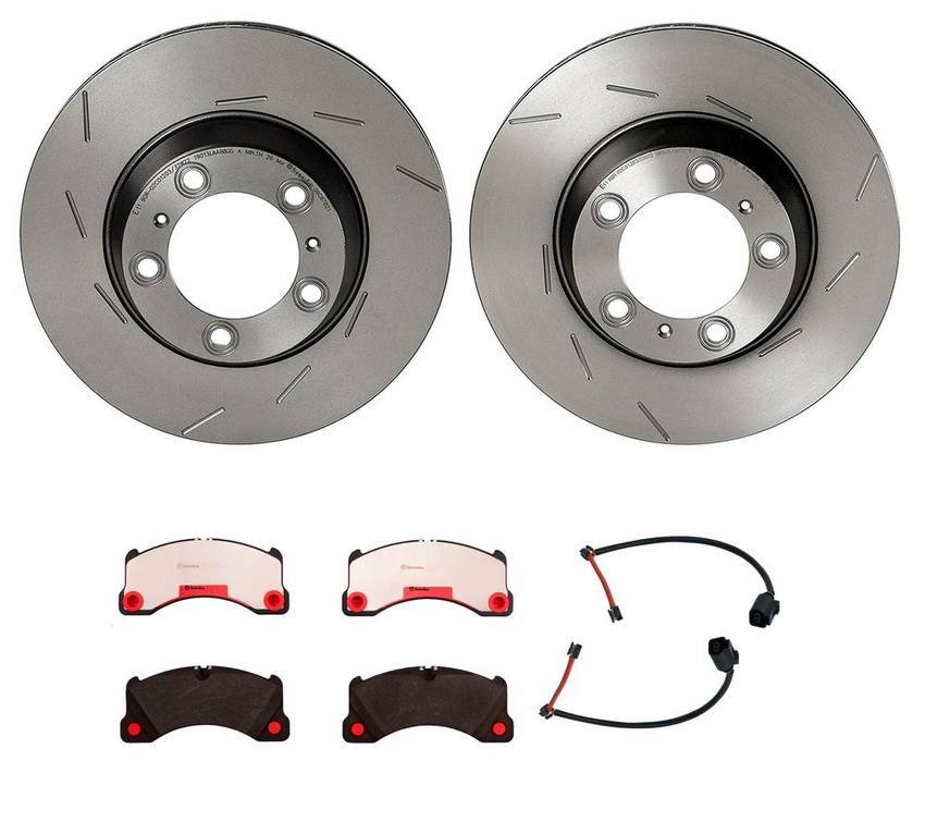 Porsche Brembo Brakes Kit – Pads and Rotors Front (360mm) (Ceramic) 7P0698151C – Brembo 3808428KIT