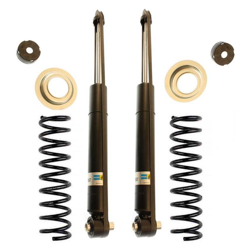 BMW Shock Absorber and Coil Spring Assembly – Rear (Standard Suspension Without Electronic or Self-Leveling Suspension) (B4 OE Replacement) 33531091548 – Bilstein 3808480KIT