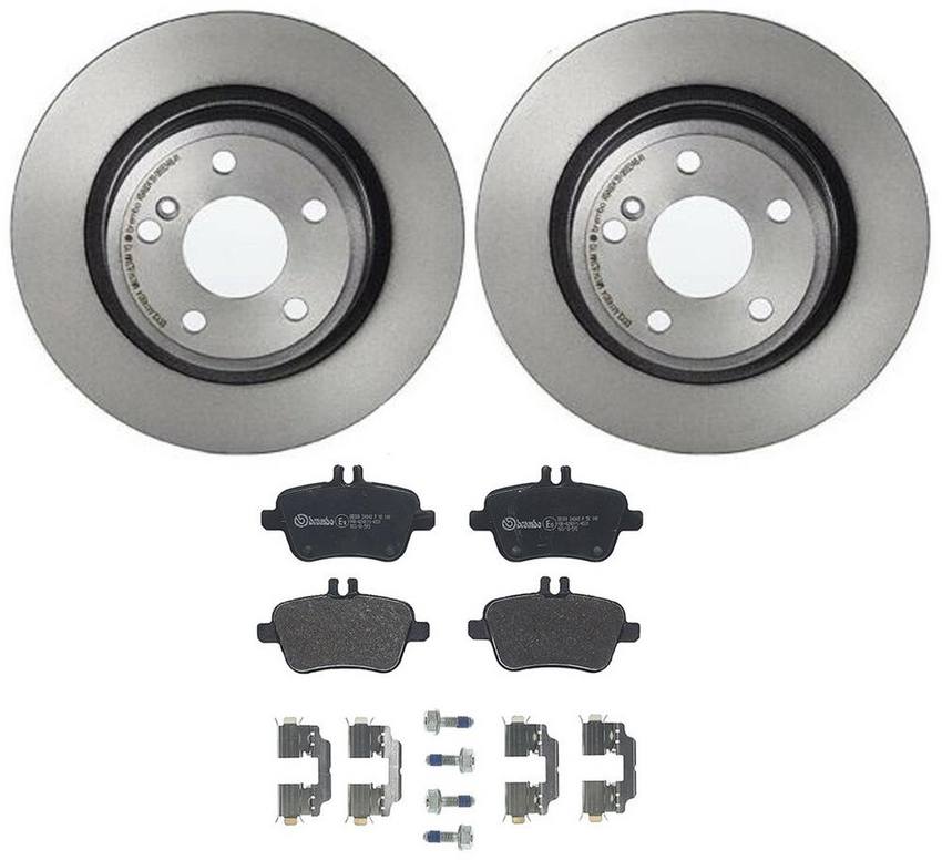 Mercedes Brembo Brakes Kit – Pads and Rotors Rear (295mm) (Low-Met) 246423011207 – Brembo 3808523KIT