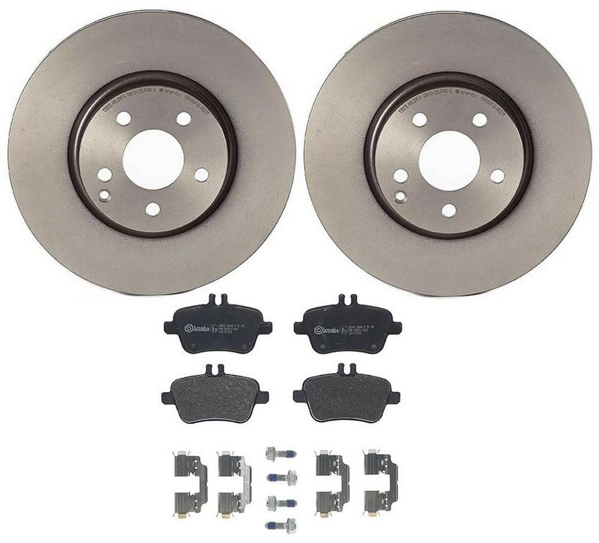 Mercedes Brembo Brakes Kit – Pads and Rotors Rear (300mm) (Low-Met) 000423161207 – Brembo 3808568KIT