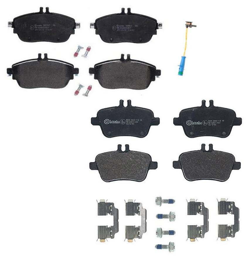 Brembo Brake Pads Kit –  Front and Rear (Low-Met)