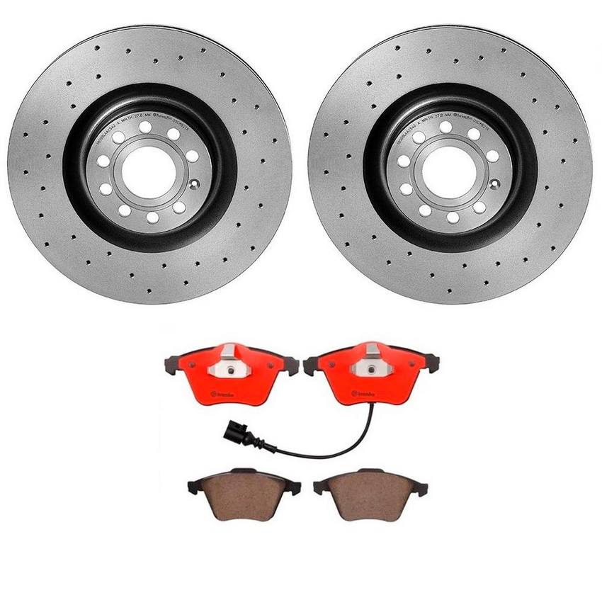 Brembo Brake Pads and Rotors Kit – Front (345mm) (Xtra) (Ceramic)