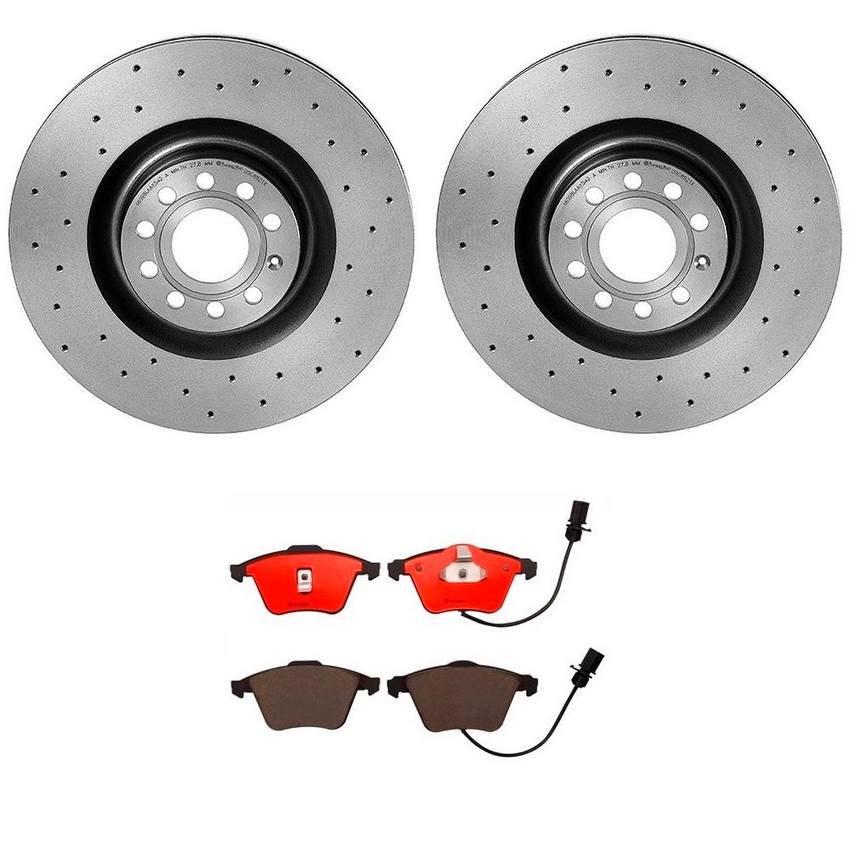 Brembo Brake Pads and Rotors Kit – Front (345mm) (Xtra) (Ceramic)