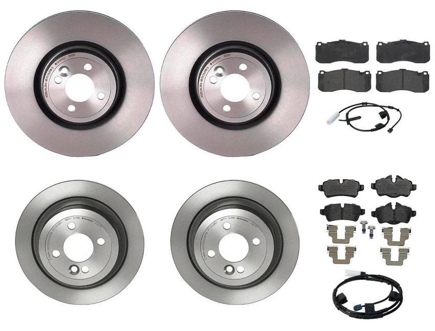 Mini Brakes Kit – Pads & Rotors Front and Rear (330mm/280mm) (Low-Met) 34356859135 – Brembo 3808818KIT