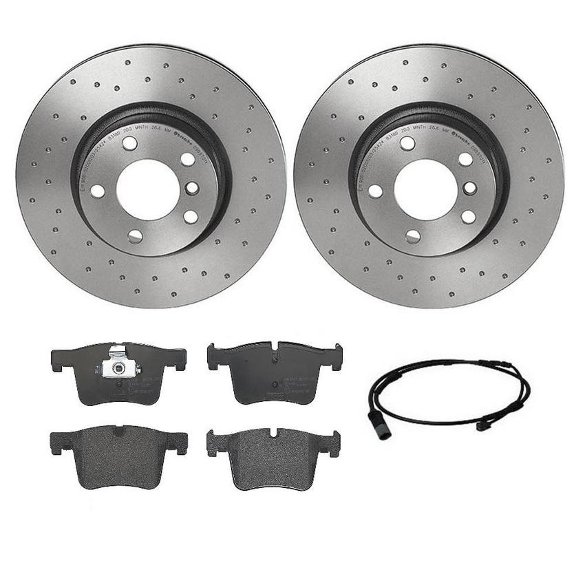 BMW Brembo Brake Kit – Pads and Rotors Front (328mm) (Xtra) (Low-Met) 34106879122 – Brembo 3808868KIT