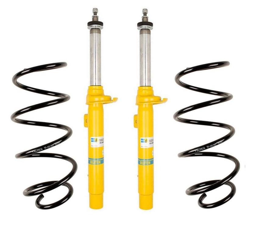 BMW Suspension Strut and Coil Spring Kit – Front (Standard Suspension without Electronic Suspension) (B6 Performance) 31336767367 – Bilstein 3809784KIT