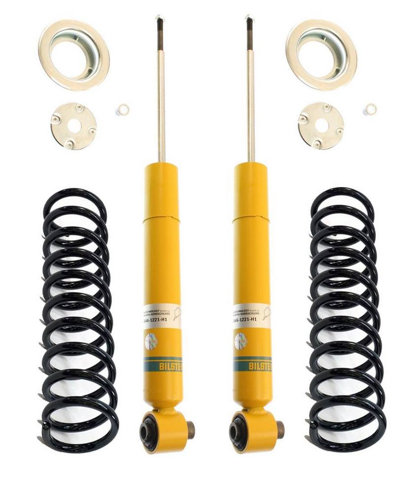 BMW Shock Absorber and Coil Spring Assembly – Rear (Without Self-Leveling Suspension) (B6 Performance) 33531132248 – Bilstein 3809836KIT