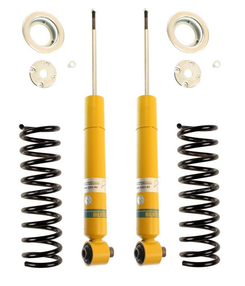 BMW Shock Absorber and Coil Spring Assembly – Rear (Without Self-Leveling Suspension) (B6 Performance) 33531138720 – Bilstein 3809845KIT