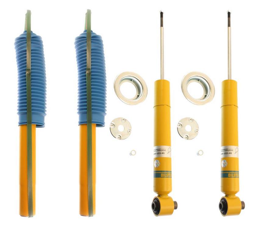 BMW Suspension Strut and Shock Absorber Assembly Kit – Front and Rear (B6 Performance) 33522226592 – Bilstein 3810128KIT