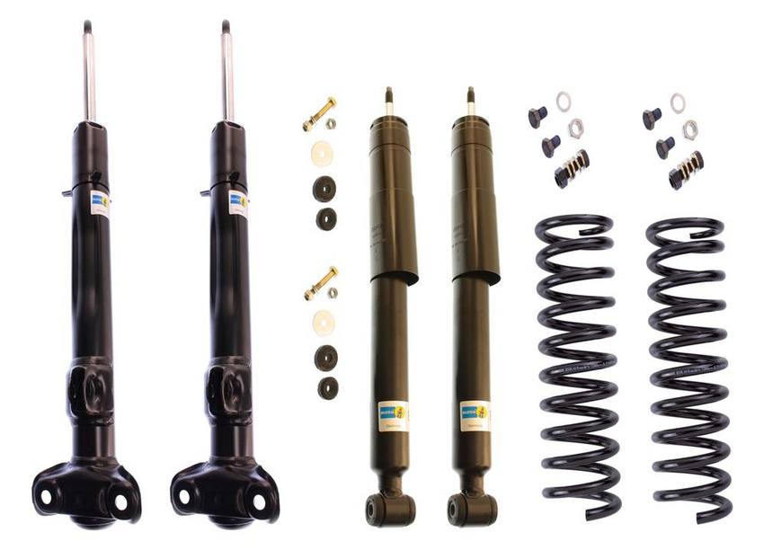 Mercedes Suspension Strut and Shock Absorber Assembly Kit – Front and Rear (Standard Suspension without Self-Leveling Suspension) (B4 OE Replacement) 1293260300 – Bilstein 3813474KIT