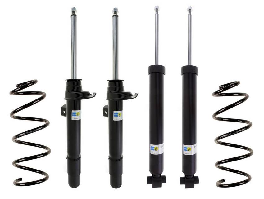 BMW Suspension Strut and Shock Absorber Assembly Kit – Front and Rear (Heavy Duty for Standard Suspension – without Electronic Suspension) (B4 OE Replacement) 33526883830 – Bilstein 3813614KIT