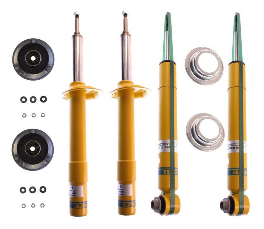 BMW Suspension Strut and Shock Absorber Assembly Kit – Front and Rear (B6 Performance) 33521094467 – Bilstein 3814190KIT