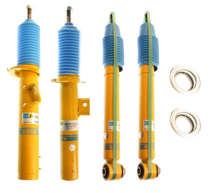 BMW Suspension Strut and Shock Absorber Assembly Kit – Front and Rear (B6 Performance) 33526785984 – Bilstein 3815854KIT