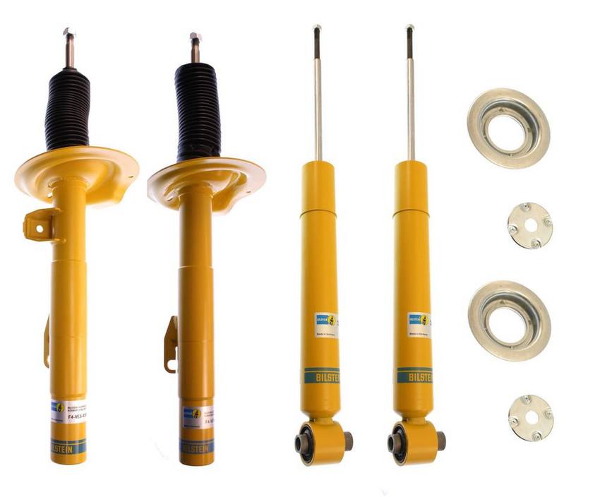 BMW Suspension Strut and Shock Absorber Assembly Kit – Front and Rear (without Electronic Suspension) (B6 Performance) 33521096151 – Bilstein 3815860KIT