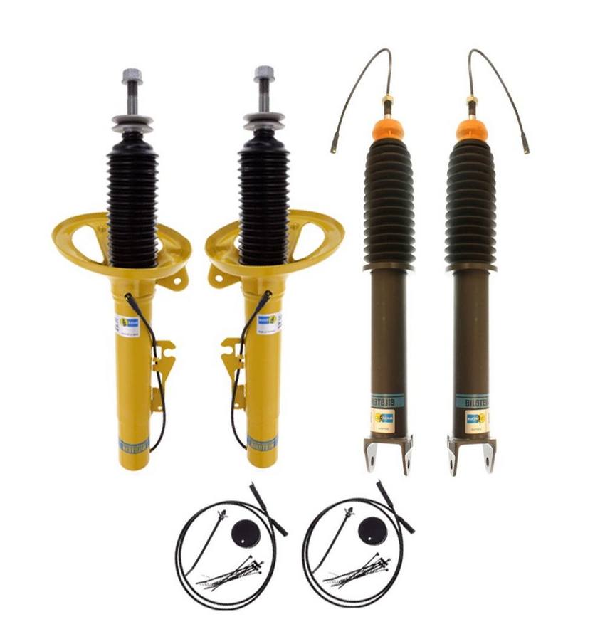 Porsche Suspension Strut and Shock Absorber Assembly Kit – Front and Rear (with Electronic Suspension) (B6 Performance DampTronic) 99734305211 – Bilstein 3816025KIT