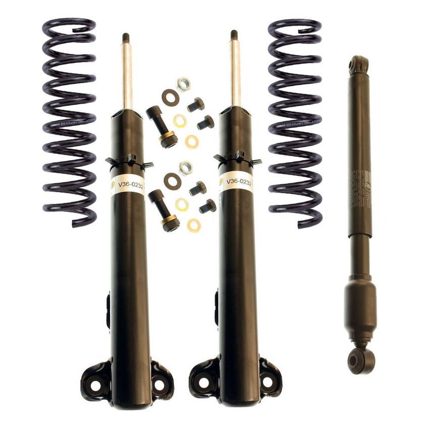 Mercedes Suspension Strut and Coil Spring Kit – Front (Standard Suspension without Self-Leveling Suspension) (B4 OE Replacement) 2087500336 – Bilstein 3816627KIT