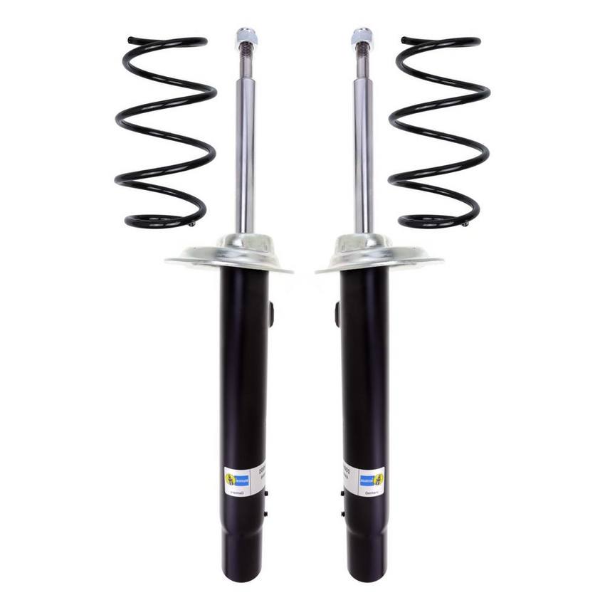 BMW Suspension Strut and Coil Spring Kit – Front (Sport Suspension) (B4 OE Replacement) 31331096184 – Bilstein 3817123KIT