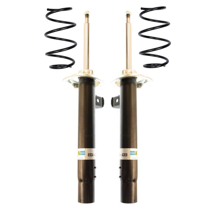 BMW Suspension Strut and Coil Spring Kit – Front (Standard Suspension) (B4 OE Replacement) 31331096184 – Bilstein 3817137KIT