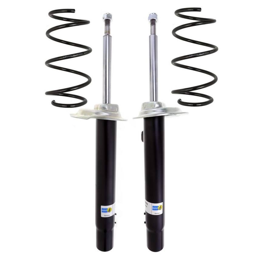 BMW Suspension Strut and Coil Spring Kit – Front (Sport Suspension) (B4 OE Replacement) 31331093068 – Bilstein 3817168KIT